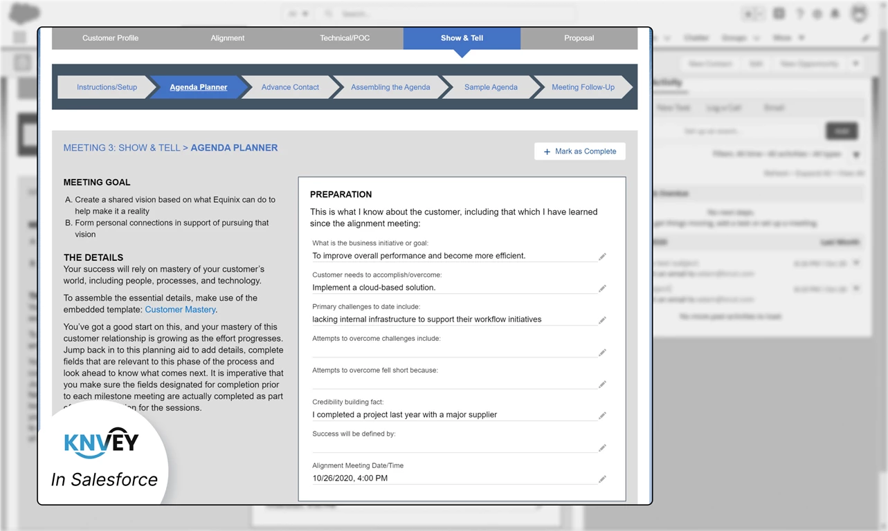 Data-driven sales success with KNVEY Guides and Salesforce